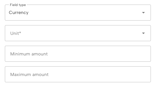 Field type currency